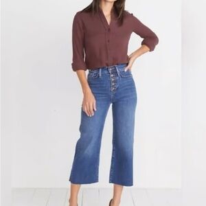 Marine Layer Wide Legged Crop Jeans size 26